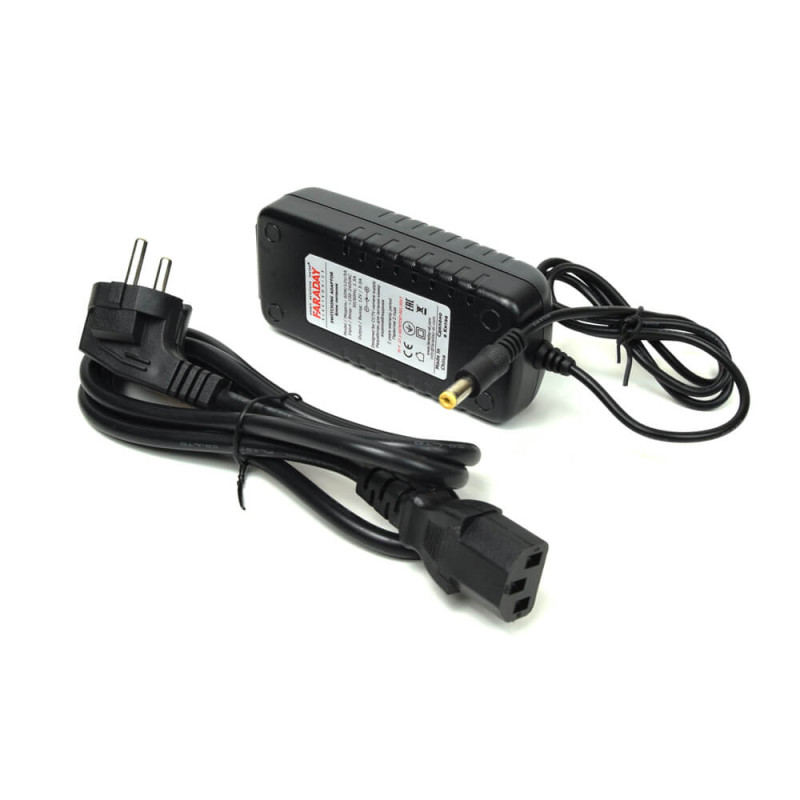 Купити Блок живлення Faraday Electronics 60W/12V/5A (Довжина мережевого кабелю: 1 м, Довжина вихідного кабелю: 0.7 м). Системи безпеки для дому та офісу. Магазин RG-Group. Системи відеонагляду та охоронні сигналізації. Продаж та послуги встановлення