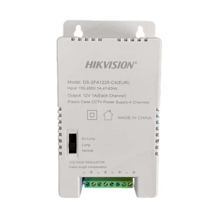 Купити Імпульсне джерело живлення Hikvision DS-2FA1225-C4 (EUR). Системи безпеки для дому та офісу. Магазин RG-Group. Системи відеонагляду та охоронні сигналізації. Продаж та послуги встановлення