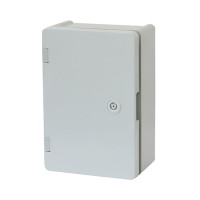 Купити Щит ERKA 022 200 x 300 x 120 мм з монтажною панеллю і опаловими дверцятами. Системи безпеки для дому та офісу. Магазин RG-Group. Системи відеонагляду та охоронні сигналізації. Продаж та послуги встановлення