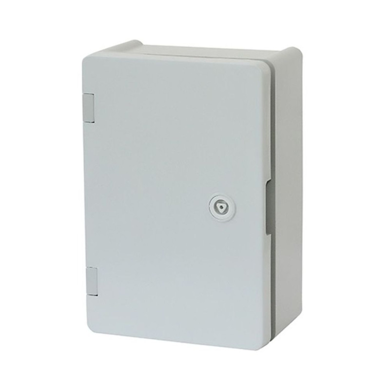 Купити Щит ERKA 022 200 x 300 x 120 мм з монтажною панеллю і опаловими дверцятами. Системи безпеки для дому та офісу. Магазин RG-Group. Системи відеонагляду та охоронні сигналізації. Продаж та послуги встановлення