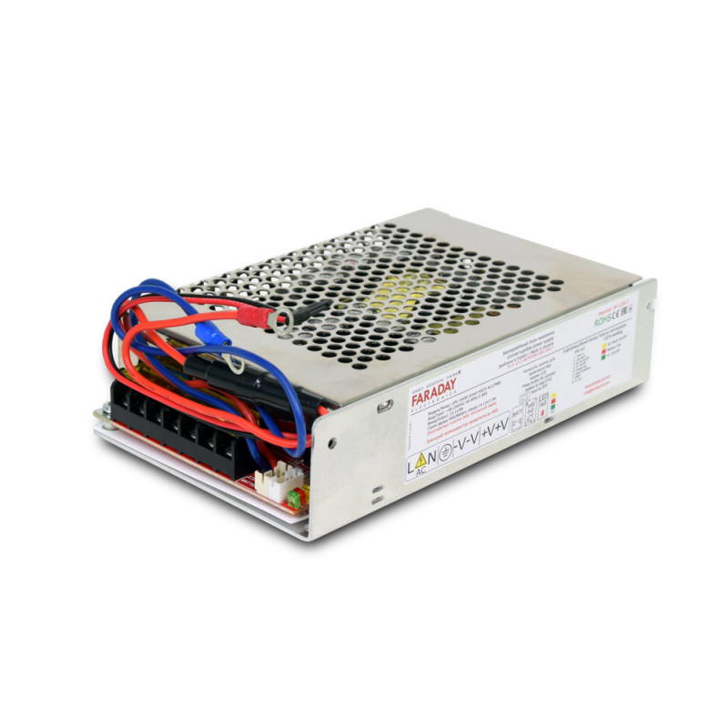 Купити Безперебійний блок живлення Faraday Electronics 144W UPS ASCH ALU 12V під акумулятор 18А·год в алюмінієвому корпусі. Системи безпеки для дому та офісу. Магазин RG-Group. Системи відеонагляду та охоронні сигналізації. Продаж та послуги встановлення