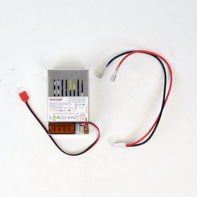 Безперебійний блок живлення Faraday Electronics UPS 20W Smart ASCH ALU під акумулятор 4А/г в алюмінієвому корпусі