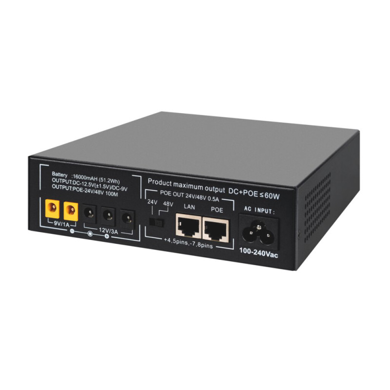 Джерело безперебійного живлення GreenVision GV-701-UPS-DC16-60W для Wi-Fi роутерів із вбудованим акумулятором