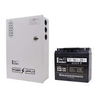 Купити Комплект блок безперебійного живлення Full Energy BBG-1210/8 + акумулятор 12В 18А·год Full Energy FEP-1218. Системи безпеки для дому та офісу. Магазин RG-Group. Системи відеонагляду та охоронні сигналізації. Продаж та послуги встановлення