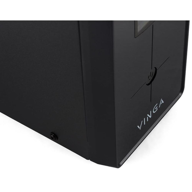 Джерело безперебійного живлення Vinga VPC-1200MU 1200ВА / 720 Вт з LCD-дисплеєм з USB у металевому корпусі