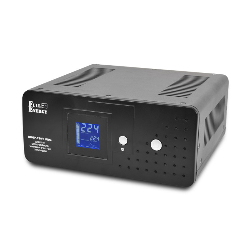 Купити Автономне ДБЖ Full Energy BBGP-220/8Ultra 800ВА/480Вт з чистою синусоїдальною хвилею. Системи безпеки для дому та офісу. Магазин RG-Group. Системи відеонагляду та охоронні сигналізації. Продаж та послуги встановлення