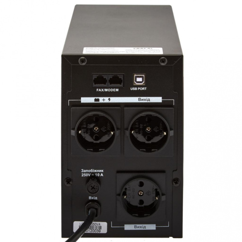 Джерело безперебійного живлення Logicpower LPM-U1100VA (770W) лінійно-інтерактивне