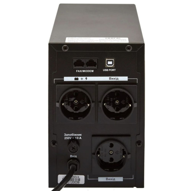 Джерело безперебійного живлення Logicpower LPM-U1550VA (1085W) лінійно-інтерактивне