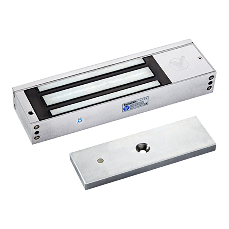 Електромагнітний замок Yli Electronic YM-500 з куточком монтажним Yli Electronic MBK-500L