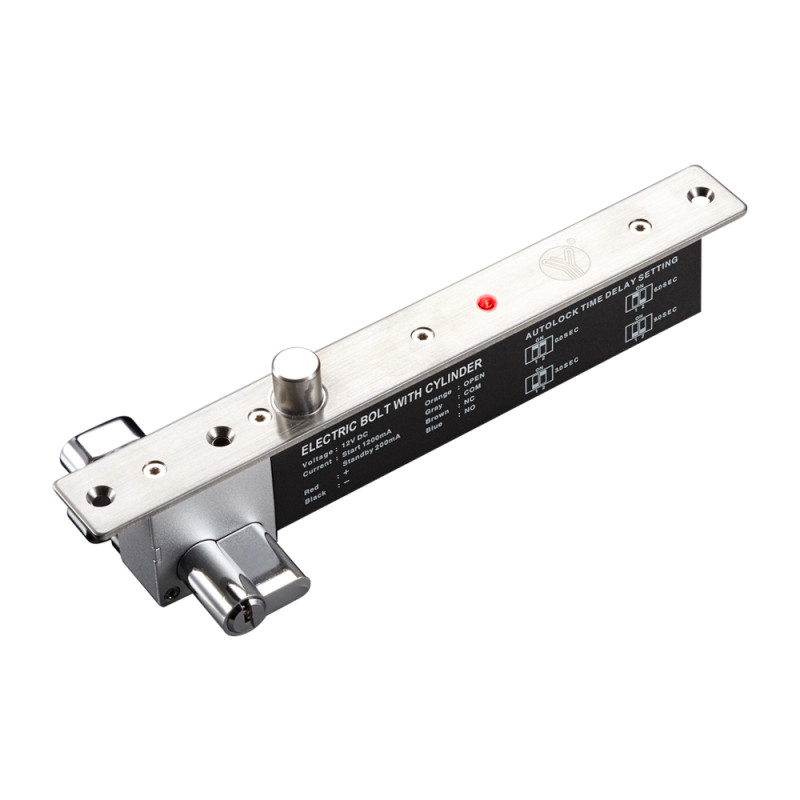 Купити Електроригельний замок Yli Electronic YB-600B (LED) врізний для системи контролю доступу. Системи безпеки для дому та офісу. Магазин RG-Group. Системи відеонагляду та охоронні сигналізації. Продаж та послуги встановлення