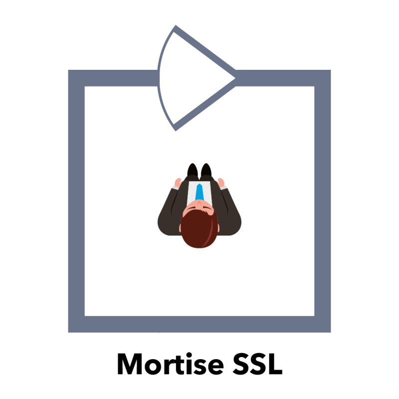 Ригельний замок ATIS Lock Mortise SS-L врізний для системи контролю доступу