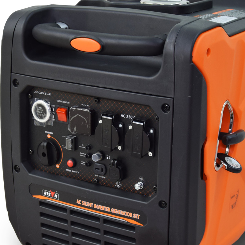 Інверторний бензиновий генератор BISON BS7500I максимальна потужність 5.5 кВт