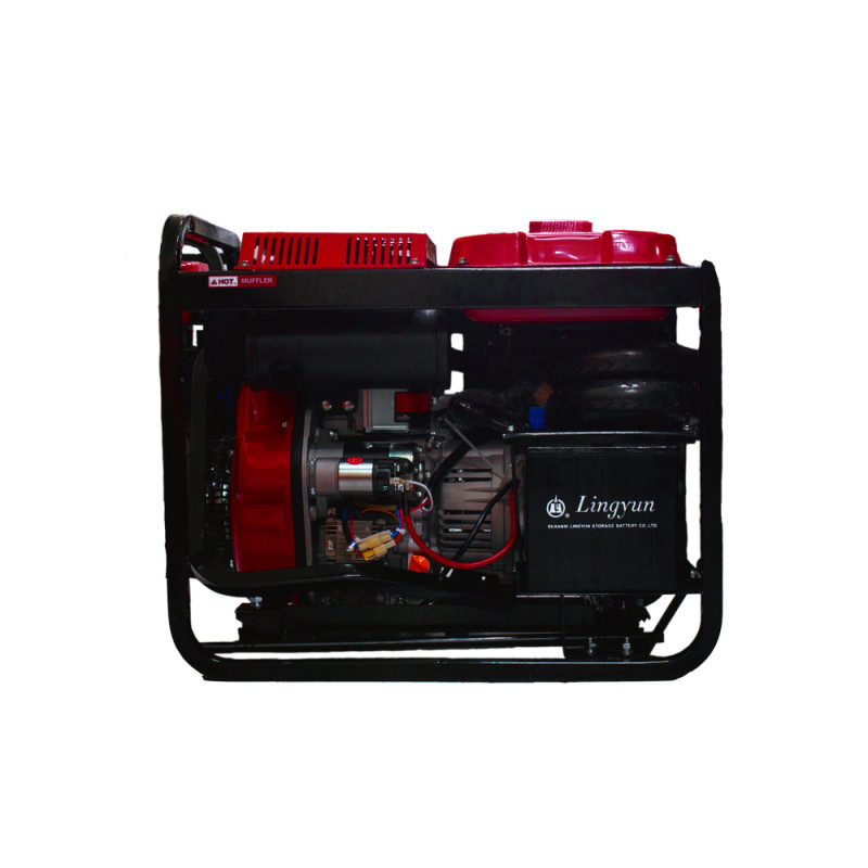 Дизельний генератор BISON BS7500DCE максимальна потужність 5.5 кВт