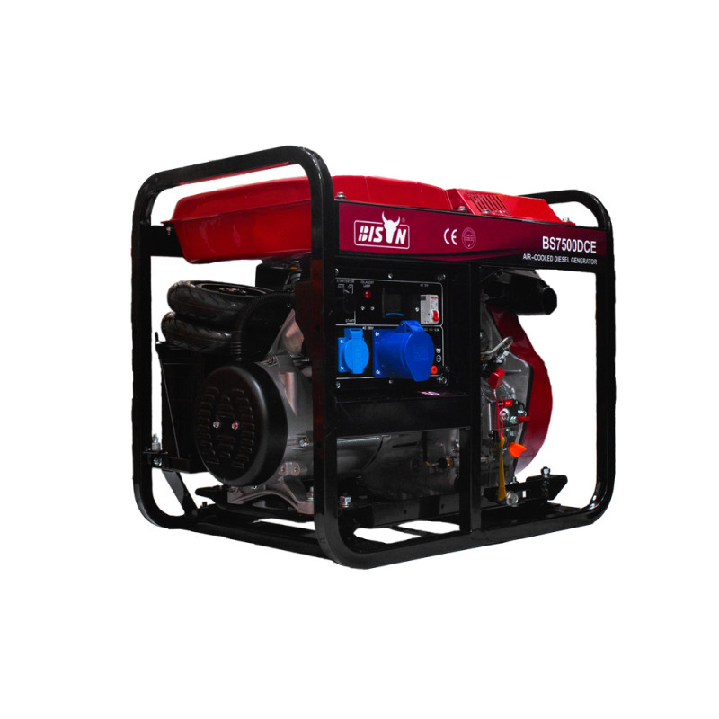 Купити Дизельний генератор BISON BS7500DCE максимальна потужність 5.5 кВт. Системи безпеки для дому та офісу. Магазин RG-Group. Системи відеонагляду та охоронні сигналізації. Продаж та послуги встановлення