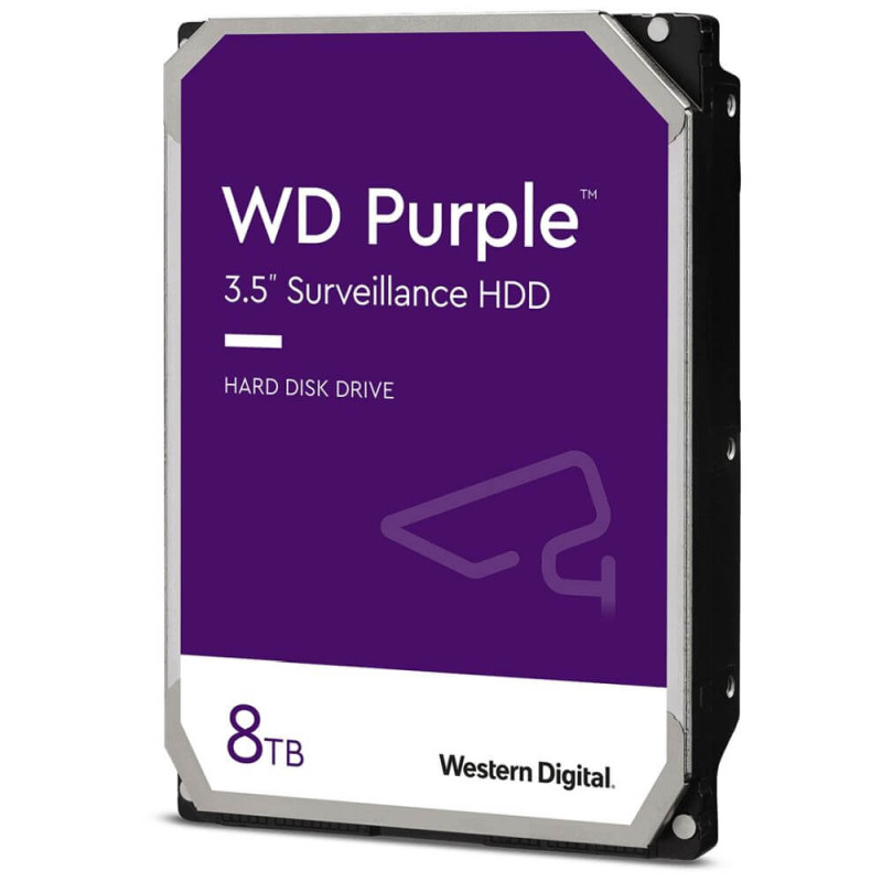 Купити Жорсткий диск 8TB Western Digital Purple WD84PURZ для відеоспостереження. Системи безпеки для дому та офісу. Магазин RG-Group. Системи відеонагляду та охоронні сигналізації. Продаж та послуги встановлення