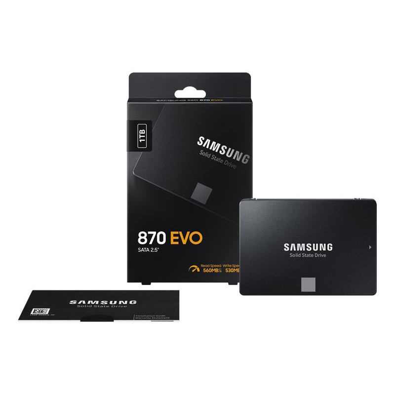 Купити Твердотільний накопичувач SSD 2.5" Samsung 870 EVO 1TB SATA V-NAND 3bit MLC. Системи безпеки для дому та офісу. Магазин RG-Group. Системи відеонагляду та охоронні сигналізації. Продаж та послуги встановлення