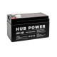 Купити Акумулятор 12В 1.3 Аг для ДБЖ Hub Power HE-121. Системи безпеки для дому та офісу. Магазин RG-Group. Системи відеонагляду та охоронні сигналізації. Продаж та послуги встановлення
