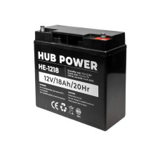 Акумулятор 12В 18 Аг для ДБЖ Hub Power HE-1218