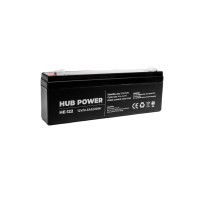 Купити Акумулятор 12В 2,3 Аг для ДБЖ Hub Power НЕ-122. Системи безпеки для дому та офісу. Магазин RG-Group. Системи відеонагляду та охоронні сигналізації. Продаж та послуги встановлення