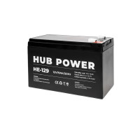 Купити Акумулятор 12В 9 Аг для ДБЖ Hub Power HE-129. Системи безпеки для дому та офісу. Магазин RG-Group. Системи відеонагляду та охоронні сигналізації. Продаж та послуги встановлення