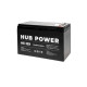 Купити Акумулятор 12В 9 Аг для ДБЖ Hub Power HE-129. Системи безпеки для дому та офісу. Магазин RG-Group. Системи відеонагляду та охоронні сигналізації. Продаж та послуги встановлення
