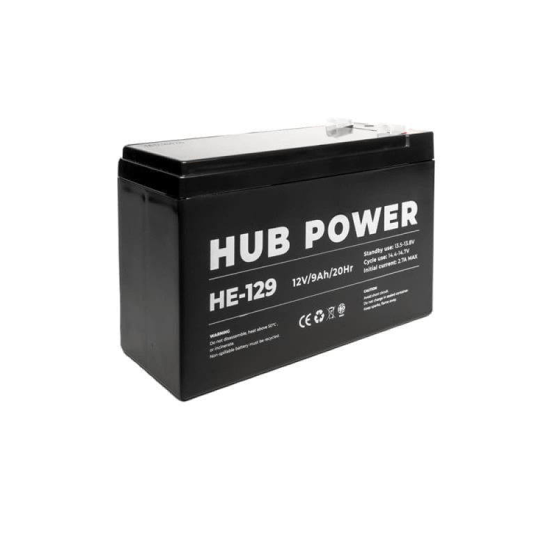 Акумулятор 12В 9 Аг для ДБЖ Hub Power HE-129