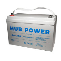 Купити Акумулятор гелевий 12В 100 Аг для ДБЖ Hub Power HEG-12100. Системи безпеки для дому та офісу. Магазин RG-Group. Системи відеонагляду та охоронні сигналізації. Продаж та послуги встановлення