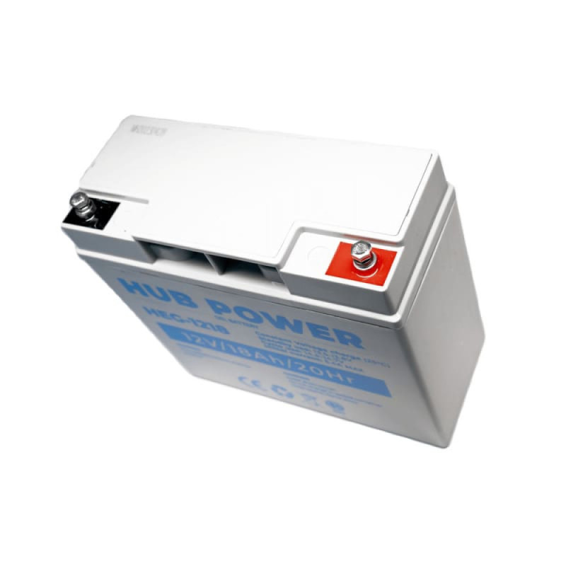 Акумулятор гелевий 12В 18 Аг для ДБЖ Hub Power HEG-1218
