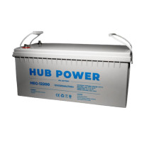 Купити Акумулятор гелевий 12В 200 Аг для ДБЖ Hub Power HEG-12200. Системи безпеки для дому та офісу. Магазин RG-Group. Системи відеонагляду та охоронні сигналізації. Продаж та послуги встановлення
