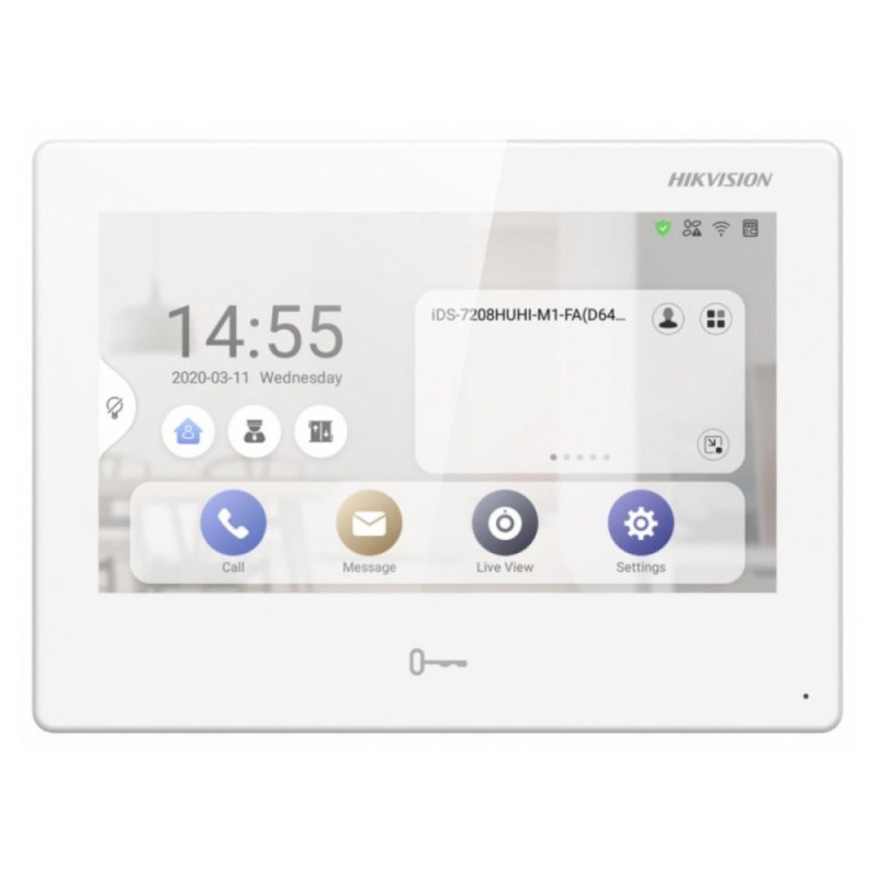 Купити IP-відеодомофон 7" з Wi-Fi Hikvision DS-KH9310-WTE1(B). Системи безпеки для дому та офісу. Магазин RG-Group. Системи відеонагляду та охоронні сигналізації. Продаж та послуги встановлення