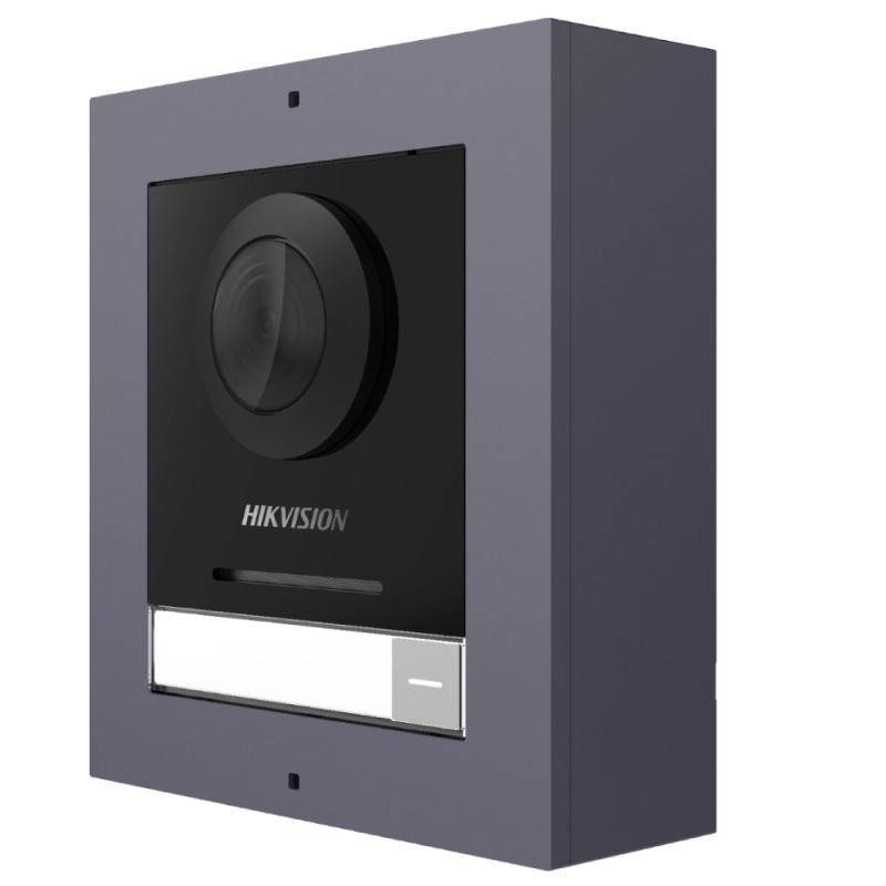 Купити IP-відеопанель Hikvision DS-KD8003-IME1(B)/Surface з накладною рамкою для IP-домофонів. Системи безпеки для дому та офісу. Магазин RG-Group. Системи відеонагляду та охоронні сигналізації. Продаж та послуги встановлення