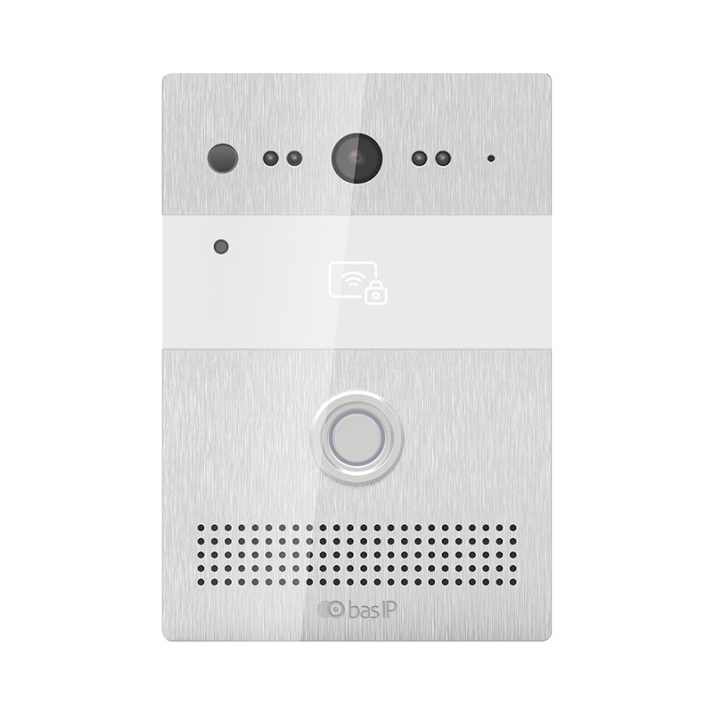 Купити Панель виклику BAS-IP AV-07B silver для IP-домофонів. Системи безпеки для дому та офісу. Магазин RG-Group. Системи відеонагляду та охоронні сигналізації. Продаж та послуги встановлення