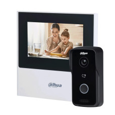 Купити Комплект відеодомофона з Wi-Fi 4.3" Dahua DHI-VTH2611L-WP + DHI-VTO2111D-P-S2. Системи безпеки для дому та офісу. Магазин RG-Group. Системи відеонагляду та охоронні сигналізації. Продаж та послуги встановлення