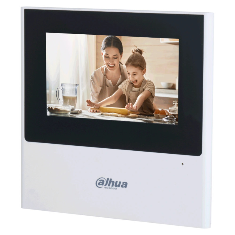Купити IP-відеодомофон з Wi-Fi 4.3" Dahua DHI-VTH2611L-WP. Системи безпеки для дому та офісу. Магазин RG-Group. Системи відеонагляду та охоронні сигналізації. Продаж та послуги встановлення