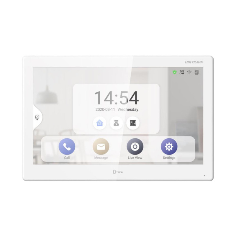 Купити IP-відеодомофон 10.1" Hikvision DS-KH9510-WTE1 з Wi-Fi. Системи безпеки для дому та офісу. Магазин RG-Group. Системи відеонагляду та охоронні сигналізації. Продаж та послуги встановлення