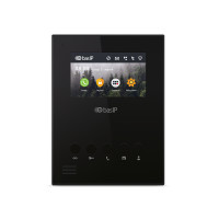 Купити IP-відеодомофон 4.3" Bas-IP AU-04LAF Black з Wi-Fi. Системи безпеки для дому та офісу. Магазин RG-Group. Системи відеонагляду та охоронні сигналізації. Продаж та послуги встановлення