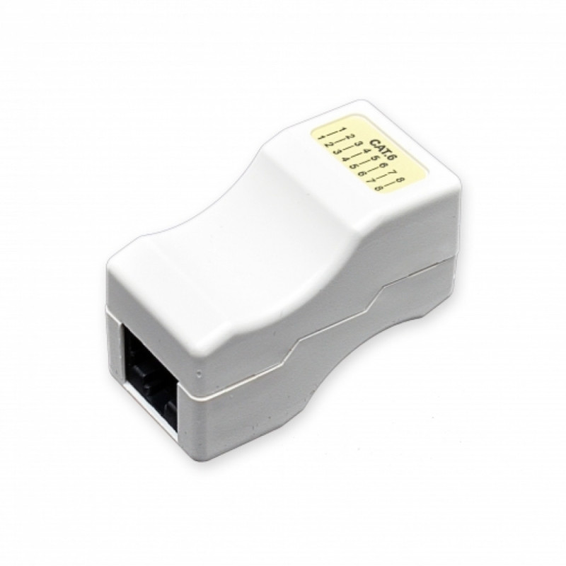 Купити З'єднувач звитої пари неекранований EPNew 6IC-UNJWH, кат. 6, під конектори RJ-45. Системи безпеки для дому та офісу. Магазин RG-Group. Системи відеонагляду та охоронні сигналізації. Продаж та послуги встановлення