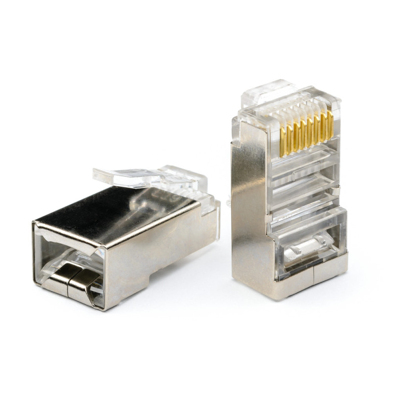 Купити Конектор UTP CMS RJ45 екранований. Системи безпеки для дому та офісу. Магазин RG-Group. Системи відеонагляду та охоронні сигналізації. Продаж та послуги встановлення