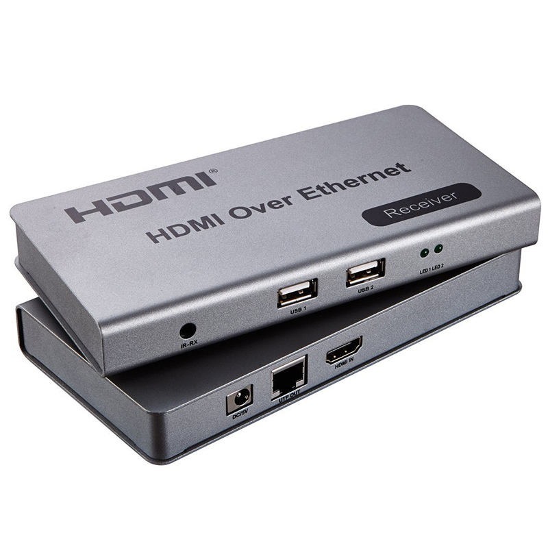 KVM-подовжувач ATIS HDMI/USB +IR по Ethernet до 120 м (1080p)