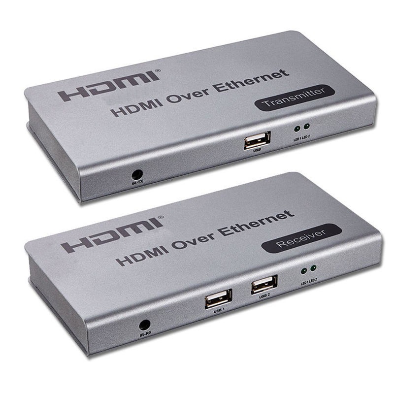 KVM-подовжувач ATIS HDMI/USB +IR по Ethernet до 120 м (1080p)