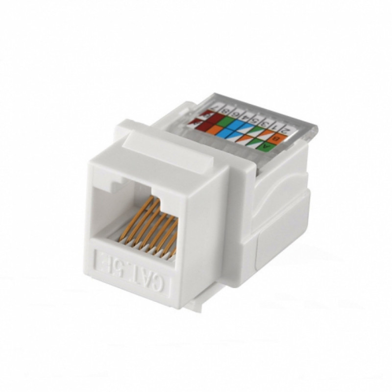 Купити Модуль Kingda KeyStone RJ45 UTP, кат.5e, безінструментний, KESTN6037. Системи безпеки для дому та офісу. Магазин RG-Group. Системи відеонагляду та охоронні сигналізації. Продаж та послуги встановлення
