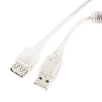 Купити Подовжувач USB 2.0 AM/AF Cablexpert (CCF-USB2-AMAF-TR-2M) 2 метри з феритовим кільцем. Системи безпеки для дому та офісу. Магазин RG-Group. Системи відеонагляду та охоронні сигналізації. Продаж та послуги встановлення