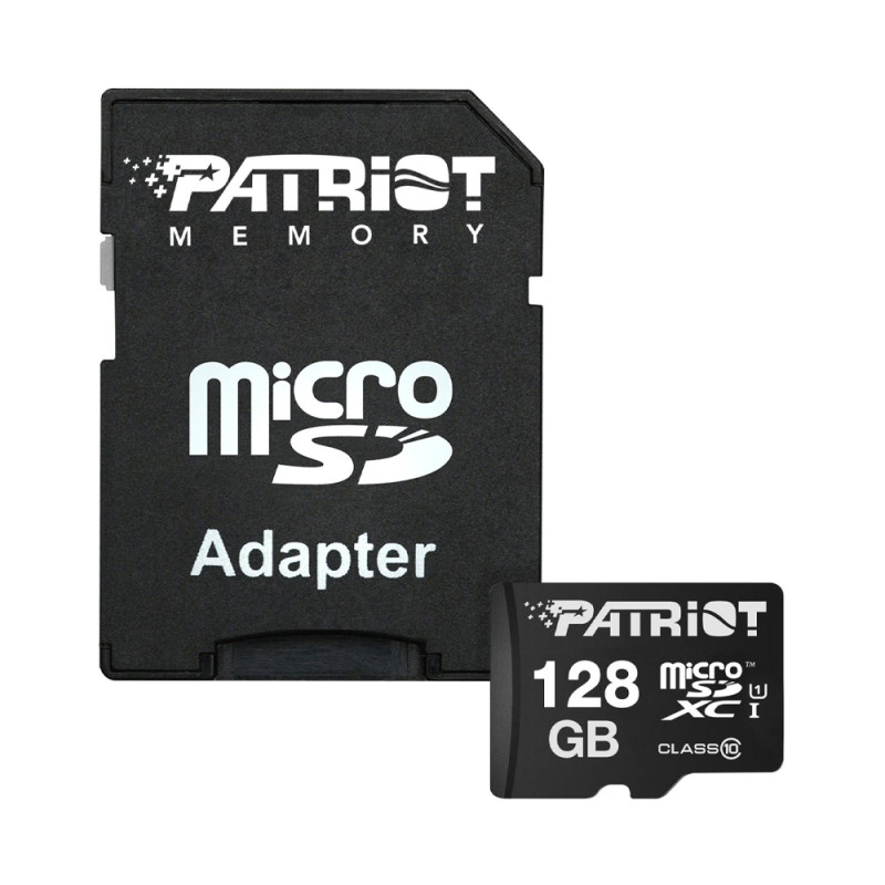 Карта пам`ятi MicroSDXC 128GB UHS-I Class 10 Patriot LX + SD-adapter (PSF128GMCSDXC10)
