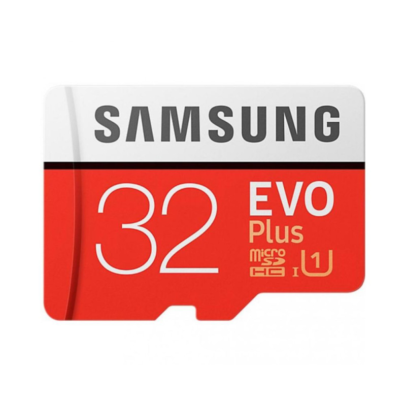 Купити Картка пам'яті Samsung 32GB microSDHC C10 UHS-I R95/W20MB/s Evo Plus + SD адаптер (MB-MC32GA/RU). Системи безпеки для дому та офісу. Магазин RG-Group. Системи відеонагляду та охоронні сигналізації. Продаж та послуги встановлення
