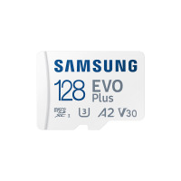 Купити Карта пам'яті Samsung Evo Plus microSDXC 128GB UHS-I U3 V30 A2 + SD адаптер (MB-MC128SA/EU). Системи безпеки для дому та офісу. Магазин RG-Group. Системи відеонагляду та охоронні сигналізації. Продаж та послуги встановлення