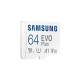 Купити Карта пам'яті Samsung Evo Plus microSDXC 64GB UHS-I U1 V10 A1 + SD адаптер (MB-MC64SA/EU). Системи безпеки для дому та офісу. Магазин RG-Group. Системи відеонагляду та охоронні сигналізації. Продаж та послуги встановлення