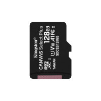 Купити Карта пам'яті Kingston microSDXC 128GB Canvas Select Plus Class 10 UHS-I U1 V10 A1 (SDCS2/128GBSP). Системи безпеки для дому та офісу. Магазин RG-Group. Системи відеонагляду та охоронні сигналізації. Продаж та послуги встановлення
