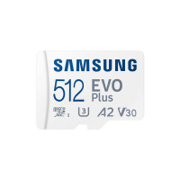 Купити Карта пам'яті Samsung Evo Plus microSDXC 512GB UHS-I U3 V30 A2 + SD адаптер (MB-MC512SA/EU). Системи безпеки для дому та офісу. Магазин RG-Group. Системи відеонагляду та охоронні сигналізації. Продаж та послуги встановлення