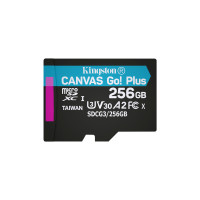 Купити Карта пам'яті Kingston microSDXC 256GB Canvas Go! Plus Class 10 UHS-I U3 V30 A2 (SDCG3/256GBSP). Системи безпеки для дому та офісу. Магазин RG-Group. Системи відеонагляду та охоронні сигналізації. Продаж та послуги встановлення