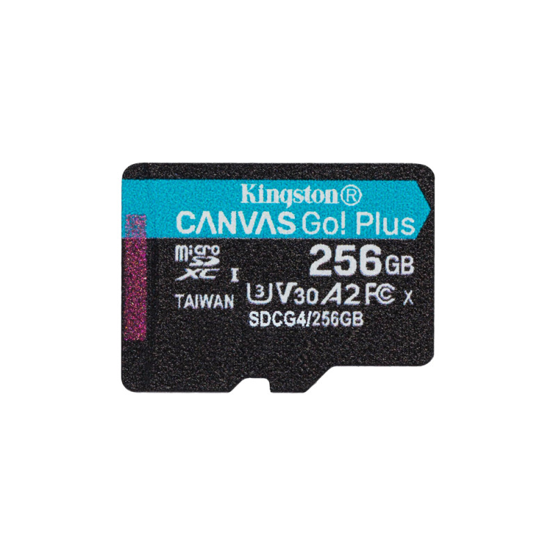 Купити Карта пам'яті Kingston microSDXC 256GB Canvas Go! Plus G4 Class 10 UHS-I U3 V30 A2 (SDCG4/256GBSP). Системи безпеки для дому та офісу. Магазин RG-Group. Системи відеонагляду та охоронні сигналізації. Продаж та послуги встановлення